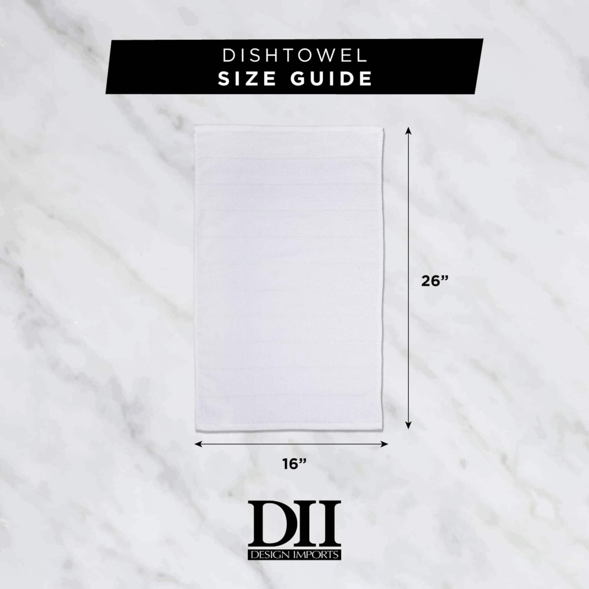 DII® Windowpane Terry Dish Towels